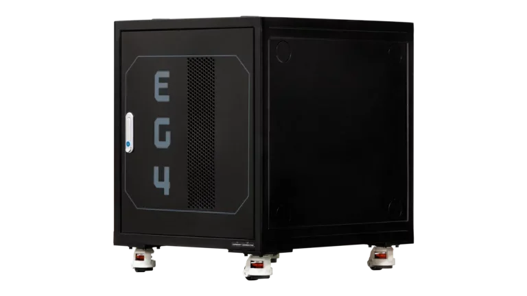 EG4 3-Slot Enclosed Battery Rack for Server Rack Batteries, Welded & Pre-Assembled Battery Storage
