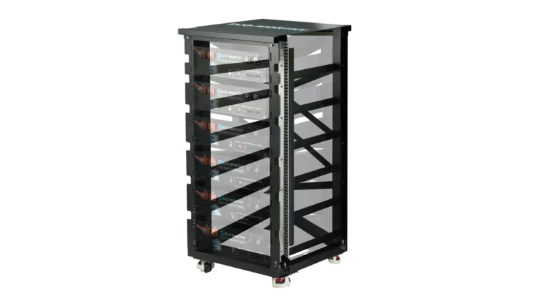 ECO-WORTHY 6-Slot Battery Rack for ECO-WORTHY 48V Server Rack Lithium Batteries, Fits Cubix 100 and Cubix 100 Pro