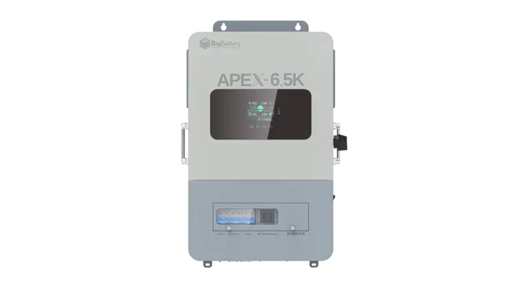 High quality photo of the Big Battery Apex-6.5k Front View. Photo sourced by Current Connected.