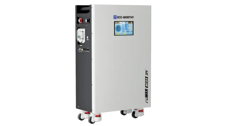 High quality photo of the ECO-WORTHY POWERMEGA 512V Front Left View. Photo sourced by Current Connected from ECO-WORTHY.