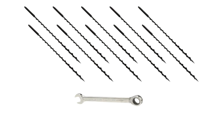 Integrarack IR EarthScrew Mounting Kit 10 Pack, 30-Inch Screws for BallastRack Frames, Solar Mounting Method for Dense Compacted Soil