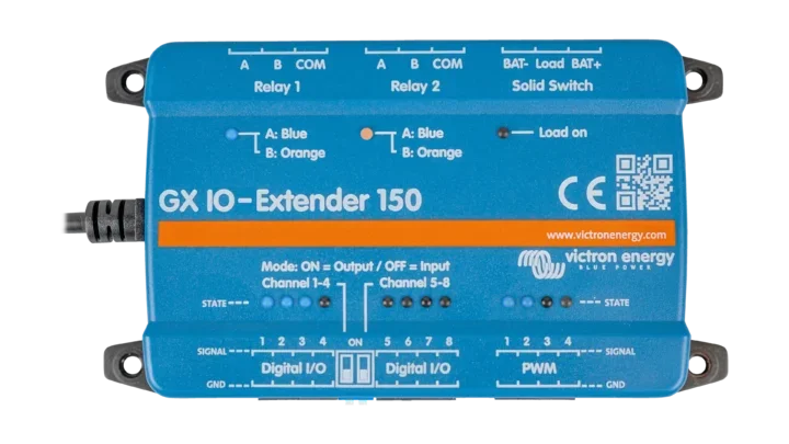 Victron Energy GX IO-Extender 150, GX Device Input/Output Expansion for Relays, Sensors, and More